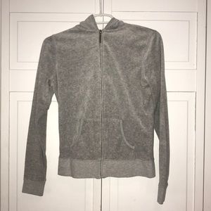 Grey sweatsuit jacket